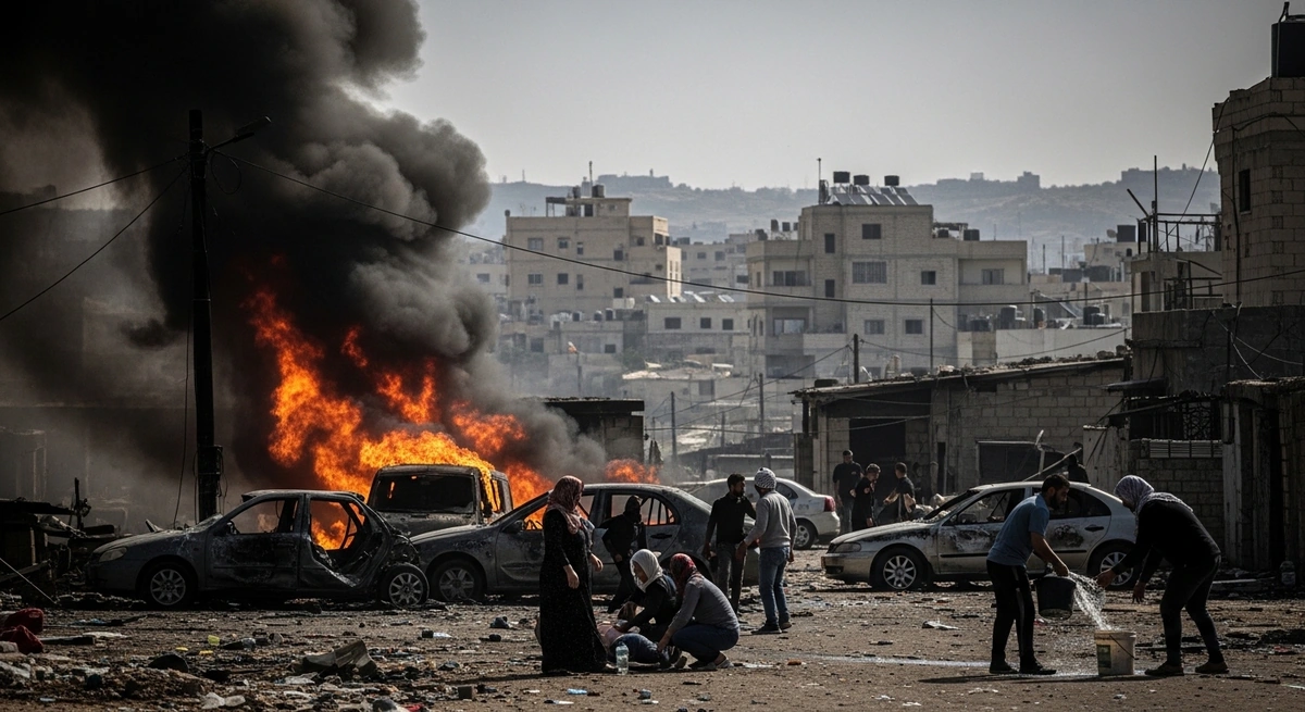 Israeli settler attacks torch homes and cars in West Bank, causing casualties