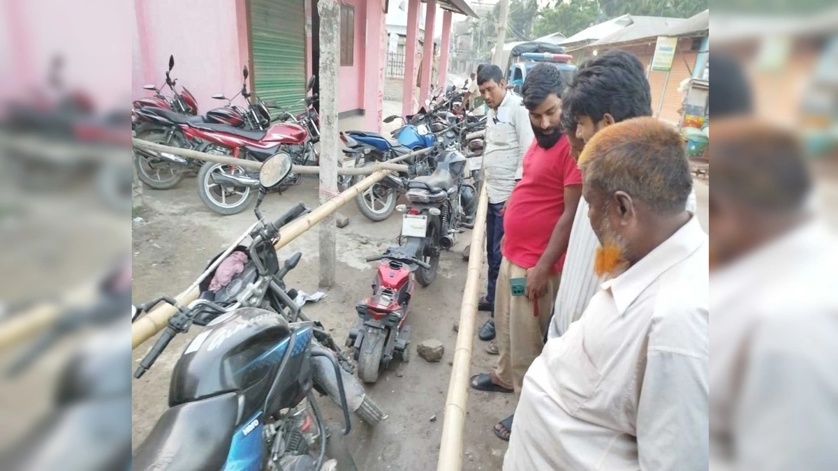 Toy Motorcycle in Fuel Queue in Kurigram Sparks Curiosity and Debate