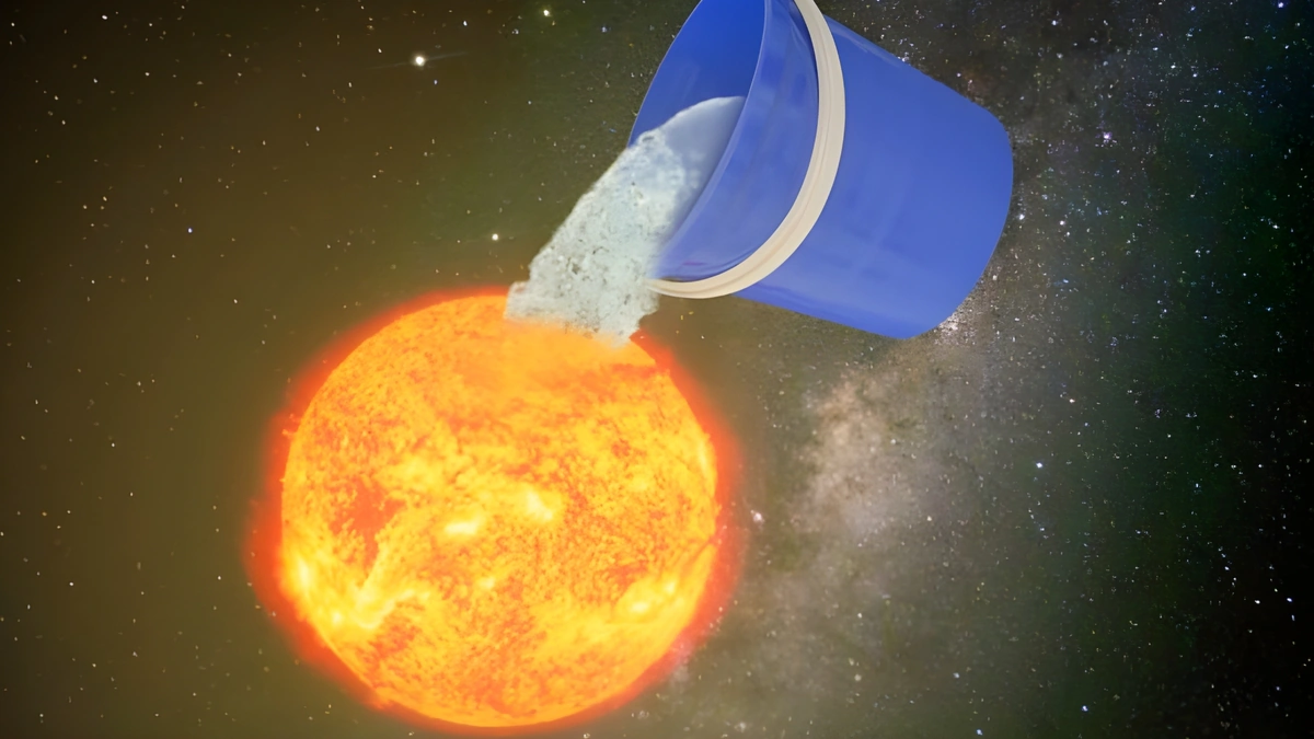 Is it possible to extinguish the Sun with water?