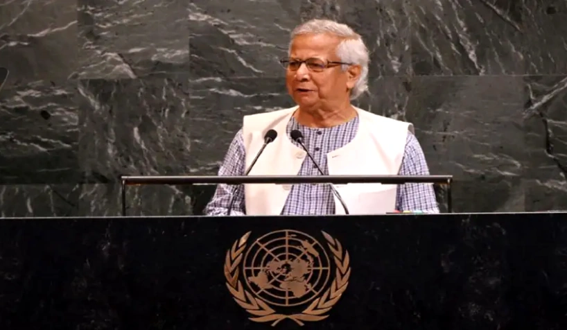 We are witnessing a direct genocide in Gaza: Dr. Yunus at the UN