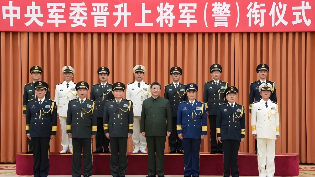 China has dismissed 9 top generals