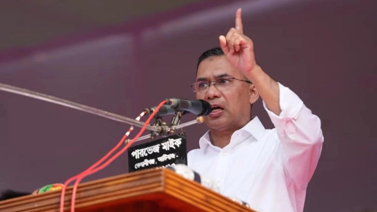 Tarique Rahman: Some are trying to buy votes by 'selling tickets to paradise'