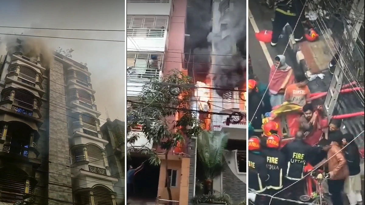 Fire in Residential Building in Uttara Claims Six Lives