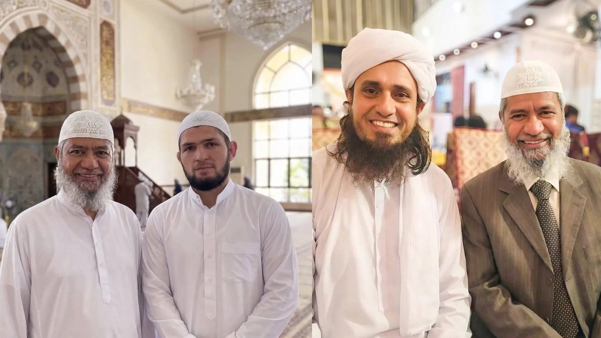 Dr. Zakir Naik Meets Khabib Nurmagomedov and Mufti Tariq Masood in Mecca