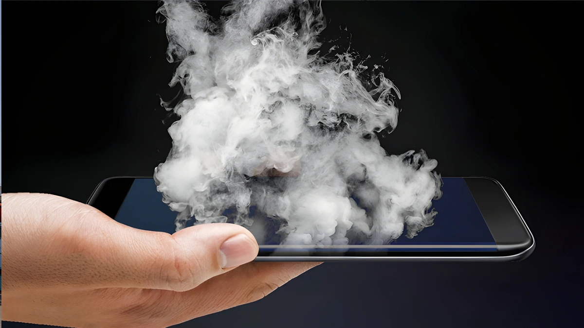 Why does a phone heat up when using the internet